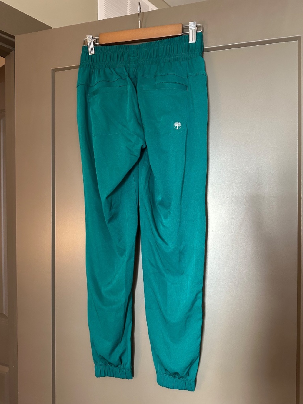 Healing Hands Jogger Scrub Pants XXS Hunter Green Extra Pocket - Picture 2 of 5